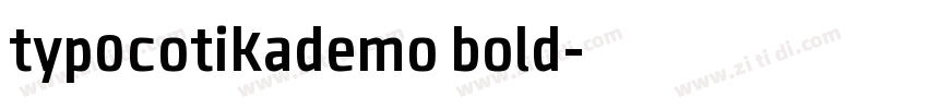 typ0cotikademo bold字体转换